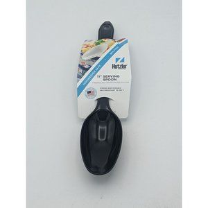 Hutzler Solid Serving Spoon Nylon Reinforced Utensil 11" Black No 700